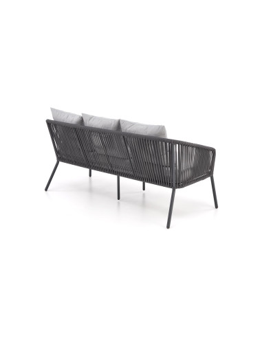 ROCCA zestaw ogrodowy ( sofa + fotel 2x + ława ), ciemny popiel / jasny popiel (1p 1szt)
