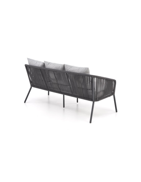 ROCCA zestaw ogrodowy ( sofa + fotel 2x + ława ), ciemny popiel / jasny popiel (1p 1szt)