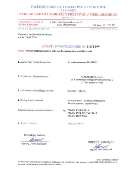 RAMOS fotel gabinetowy czarny (1p 1szt)
