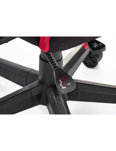 NITRO 2 fotel gabinetowy tkanina, czerwony / czarny (1p 1szt)